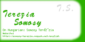 terezia somosy business card